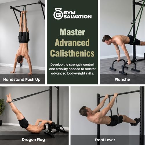 Gym Salvation 41-inch Loop Resistance Bands Set, 5 Pull Up Assist Bands for Strength Training & Working Out, Long Exercise Bands for Powerlifting, Mobility & Home Gym with Carry Bag