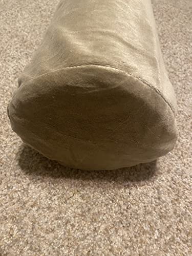 Therapist’s Choice® Bolster Cover with Zipper Closure, Soft & Durable, Size: 6" x 27" (Cover Only, Bolster Not Included) (Brown Velour) - color: Brown Velour