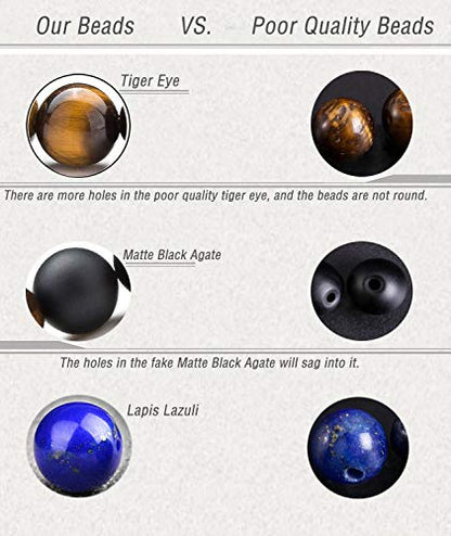 Men Women 8mm Lava Rock 7 Chakra Beads Chakra Bracelet - color: Golden Buddha1