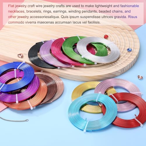 MECCANIXITY Aluminum Flat Wire, 3mm 18 Gauge Bendable Nose Wire Soft Craft Jewelry Wire for Jewelry Making Handmade Crafts DIY Bezel Sculpting, Golden - color: Golden