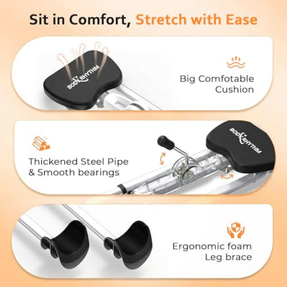 BODY RHYTHM Leg Stretcher - Split Machine for Leg Stretching - Flexibility Stretching Equipment - Ballet, Yoga, Dance, Martial Arts, MMA - Home Yoga Gym Fitness - color: Black
