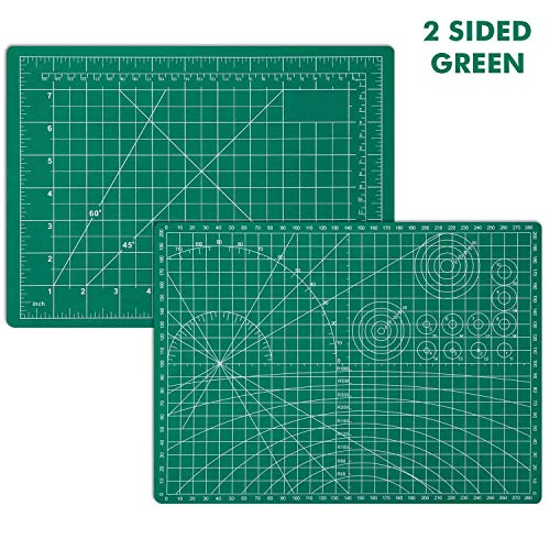 Anezus Craft Knife Precision Cutter and Self Healing Cutting Craft Mat Hobby Knife Set with 30 PCS Knife for Art Hobby Craft Scrapbooking Stencil - color: A.green