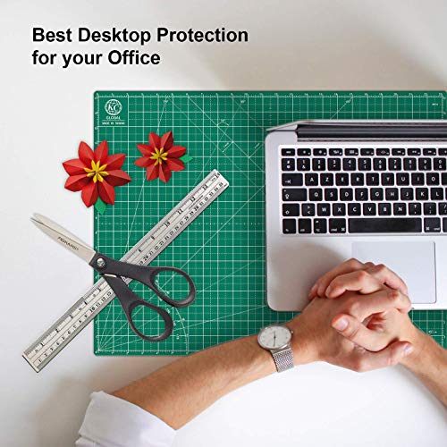 KC GLOBAL A1 (36"x24") Self-Healing Cutting Mat (Dark Green) - Sturdy, Reversible, Eco-Friendly, Non-Slip. Premium Desk Mat for Crafters, Quilters, and Hobbyist - color: Dark Green, size: 36"L x 24"W