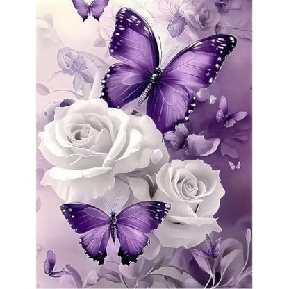 Diamond Art Kits for Adults,5D Butterfly Diamond Painting Kits 12X16 Inch | Diamond Art Paintings for Beginners,Round Full Drill Diamond Dot Tools Kit,Extra Diamonds,DIY Stress Relief Craft,Great Gift - color: diamond art-5