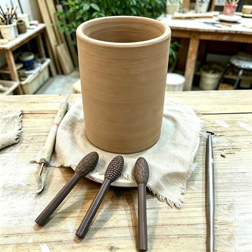Texture Tool Sets for Clay Art - 9/23pcs Oval Clay Modeling Pattern Rollers Kit with Ergonomic Handles, Small Clay Texture Rollers for Polymer Clay, Pottery (9pcs Single Head) - color: 9pcs Single Head
