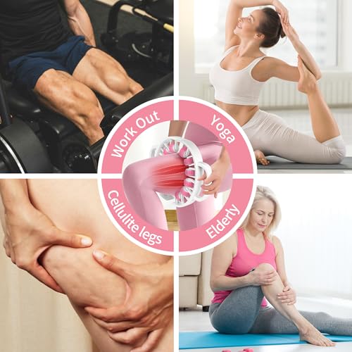 Docemel Lymphatic Drainage Massager Roller–Fascia Blaster Tool for Legs,Thighs,and Calves –Deep Tissue Body Sculpting and Anti-Cellulite Massager Tool