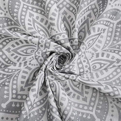 Popular Handicrafts Tapestry Wall Hanging Hippie Ombre Metallic Mandala Bohemian Hippy Intricate Indian Tapestries Bedspread 84 x 90 Inches (215cm x 230cm) Silver - color: Silver, size: 90"L x 84"W