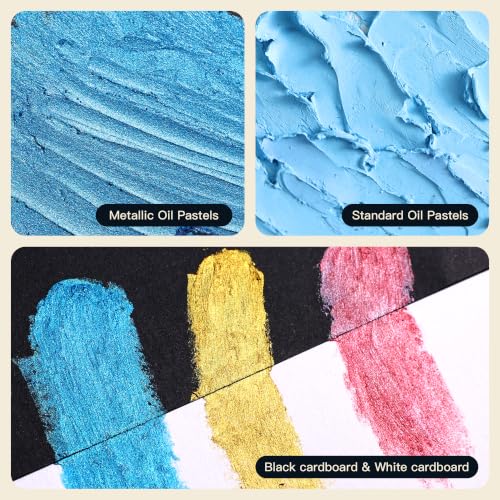 rubens Artist Metallic Oil Pastels of 26 Colors, Soft Oil pastels for Artists & Beginners - color: 26 Artist Metallic Colors