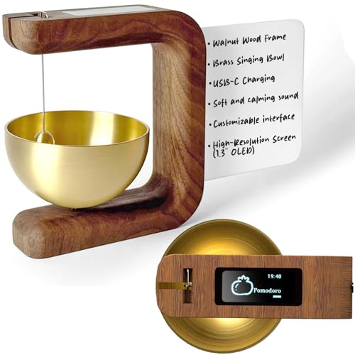 Pro Timer P2 - Elegant Wooden Pomodoro Timer - an Original Productivity Tool with Magnetic Memo Board – High-End Quality Desk Device for Focus, Meditation & Productivity - Ideal for Work & Study