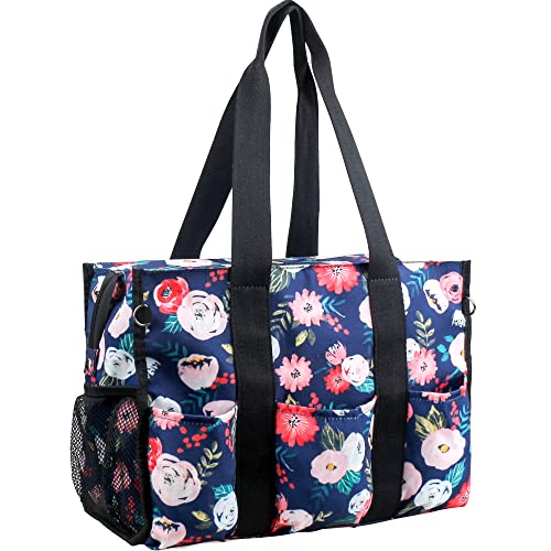 HoogaLife Nurse Bag for Work with Multiple Pockets, Waterproof Tote Organizer for Medical Supplies - color: D1, size: Large