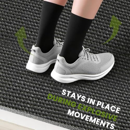 Stepwaver Large Exercise Mat, 6'x4'/7'x5'/8'x5'/9'x5'/10'x5'/12'x5'x8mm | Non-Slip, Ultra Durable, High-Density, Extra Thick Workout Mat for Home Gym Flooring, Cardio, Yoga & Fitness, Shoes-Friendly - size: 7x5FT