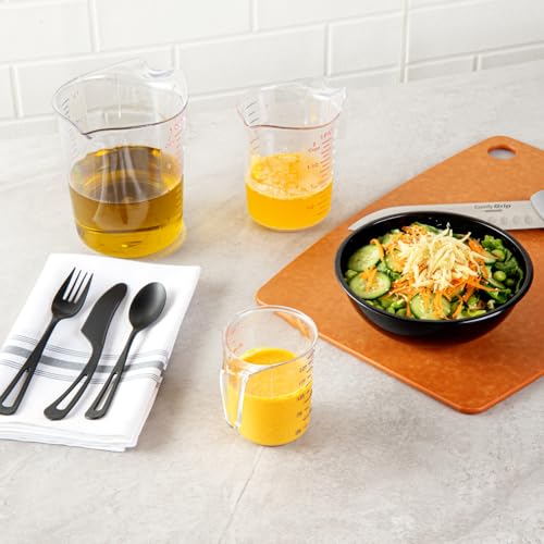 Restaurantware Clear Plastic Cup Measuring Cup, 3.8 x 3 x 3.8 In - size: 3.75" × 3.00" × 3.75"