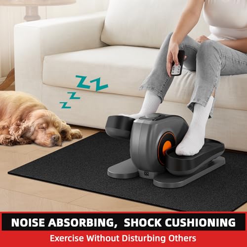 GymCope Treadmill Mat for Hardwood Floor Carpet 7'x3'/6'x3'/6'x2.5'/4'x2' - color: 48"x24"x6mm-black