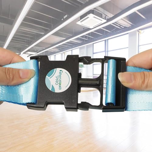 Extremity Mobilization Belt, Strap, Band Intended for Physical Therapy, Rehab, Stretching, Manual Traction, and Mobility Blue