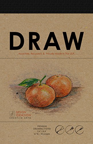 Made in The USA: Premium Paper Drawing Pad for Pencil, Ink, and Marker. Great for Art, Design and Education. (Classic 5.5" x 8.5")