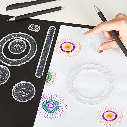Chivao Spiral Art Kit Circle Stencils Drawing Tool Geometric Ruler,Classic - style: Classic