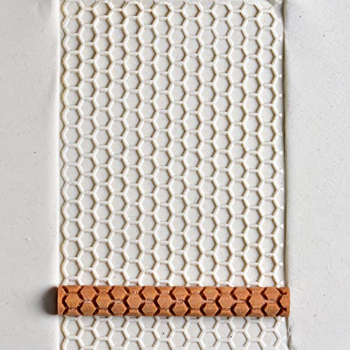 MKM Pottery Tools Wood Twig Rollers for Clay (TW-24 Honeycomb) - color: TW-24 Honeycomb