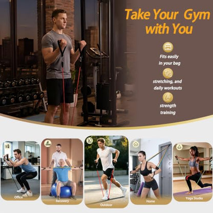 Resistance Bands with Handles, Exercise Bands for Men & Women