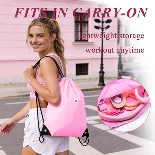 Pilates Ring and Small Ball Set for Women with 5 Resistance Bands, 14 inch Magic Circle Home Workout Essentials Starter Kit for Beginners, Yoga Sets for Full Body Toning Shape