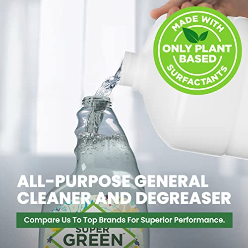 SuperGreen Powerful All-Purpose Cleaner and Degreaser | USDA Certified Bio-Based, Non-toxic, NO Ammonia or Phosphates, Cucumber Fragrance 32 fl oz 1 Pack… - size: 32 Fl Oz (Pack of 1)