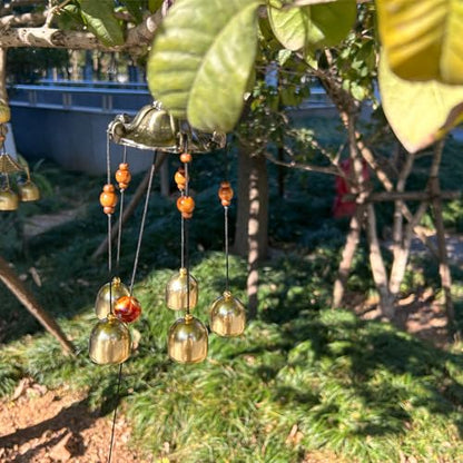 Hooshing Lucky Wind Chimes Tiny Metal Garden Bells Feng Shui Chimes | Home Outdoor Garden Patio Hanging Decor, Best Wishes For Friends, Gift for Mother Father