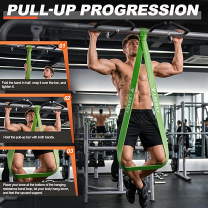 Resistance Bands for Pull Up Assist, Stretch Bands & Exercise Workout Set - color: 5-125LB Candy Color