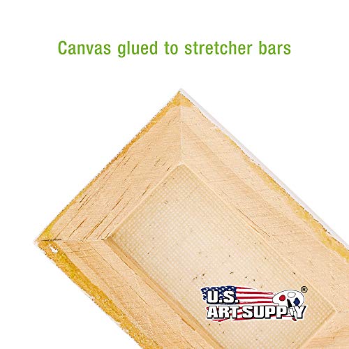 U.S. Art Supply 3x4 Mini Canvases for Painting, 12 Pack Bulk | Small Stretched Artist Canvas Professional Primed - Ideal for Arts & Crafts - size: 3" x 4" - Pack of 12