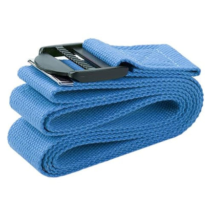 BalanceFrom 7-Piece Yoga Set with 71x24x0.5 Inches Extra Thick Mat and Carrying Sling – Includes 2 Blocks, Stretch Strap, 2 Towels, and Knee Pad for Home, Studio, and Gym Workouts - color: Blue