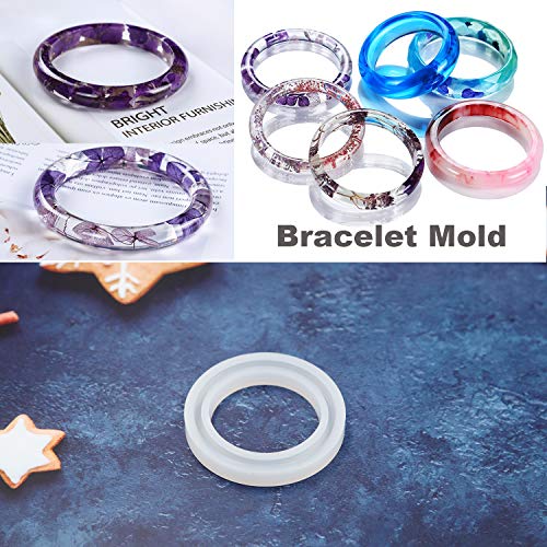 EuTengHao 229Pcs DIY Jewelry Casting Molds Tools Set More Than 120 Designs Contains 8 Silicone Jewelry Resin with 70 Designs,1 Earring Molds with 25 Designs,2 Necklace Bear Molds,3 Diamonds Mold