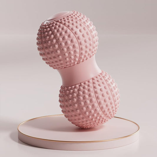 Peanut Massage Ball for Myofascial Release & Muscle Relaxation - Deep Tissue (Pink) - color: Pink
