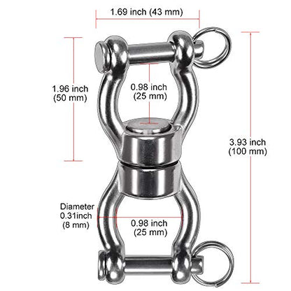 SELEWARE Heavy Duty Bearing Swing Swivel, 360° Rotation Hanging Accessory - color: Swivel - Style B