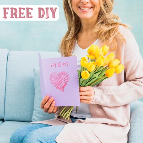 100 Pack 5x7 Inch Blank Watercolor Cards with Envelopes, Heavyweight 140lb Greeting Cards with 5pcs Heart-Shaped Metal Stickers and 10pcs Gold-Stamped Thankyou Envelope Sealing Stickers