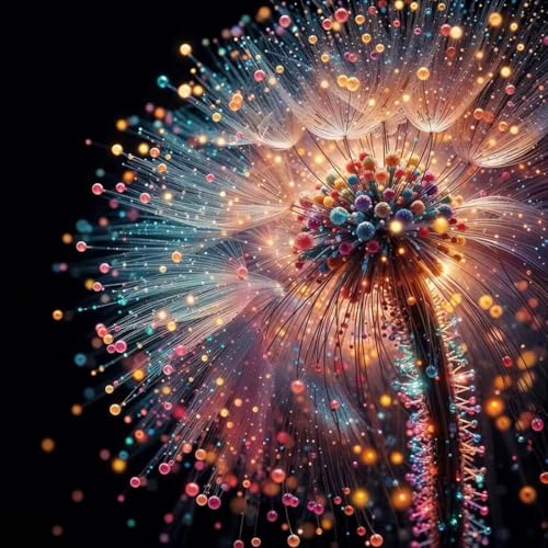 SHICERNHJ 5D Diamond Art Kits for Adults,Dandelion Full Drill Diamond Dots for Adults Beginner DIY Round Paint with Diamond Painting Kits Gem Art for Crafts Kits Adult Home Decor 14 X 14 Inch - color: SH153