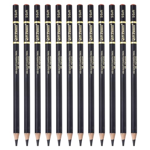 PATIKIL 12Pcs Drawing Pencils for Sketching, Extra Soft Refill Sketch Pencils for Drawing, Graphite Art Pencil Set Professional Resistant Lead for Painting Shading Artist Office Supplies - size: Extra Soft