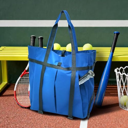 SSZYace 35L Tennis Tote Bag Waterproof Shoe Compartment for Gym Travel Work | detachable strap yoga mat holder vented shoe pocket waterproof luggage strap tennis pickleball padel racket gym work travel