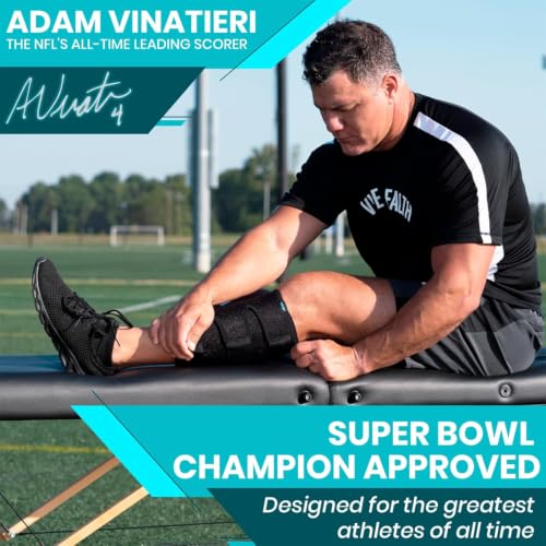 Vive Calf Brace - Adjustable Shin Splint Support - Lower Leg Compression Wrap Increases Circulation, Reduces Muscle Swelling - Calf Sleeve for Men and Women - Pain Relief (Beige) | Wrap Increases Circulation, Reduces Muscle Swelling - Calf Sleeve for Men
