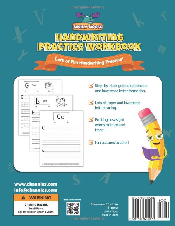 Handwriting Practice Workbook: Practice Alphabet & Learn Sight Words