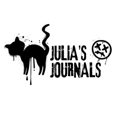Julia's Journals Black Paper Journal for Writing or Sketch - 200 Pages (100 Sheets) - 100 GSM - A5 Note Book