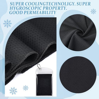 Honoson 30 Pack Cooling Towels for Neck and Face, 27 x 16 in, Classic Color - color: Classic Color