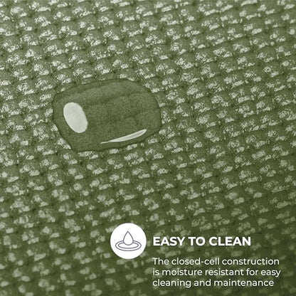 Voyage 5mm Studio Yoga Mats, 4 Pack, 72x24in - color: Olive Green