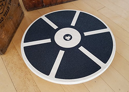 Wood Wobble Board (16") — Includes Carry Bag for Protection — Balance Trainer — Wood — Rounded Smooth Edges — Balance Board Stability Trainer