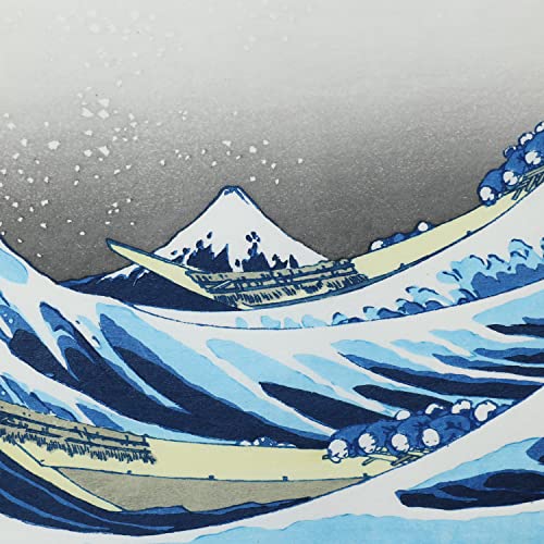 JAPAN MUSEUM, Katsushika Hokusai, Fine Wind Clear Weather Red Fuji | Japanese Fine Art | Ukiyo-e Artwork | Genuine Hand-printed Woodblock Print | Japanese Washi Paper 390mm x 260mm with Picture Frame A1 (hokusai-kanagawa-frame) - color: hokusai-kanagawa-f
