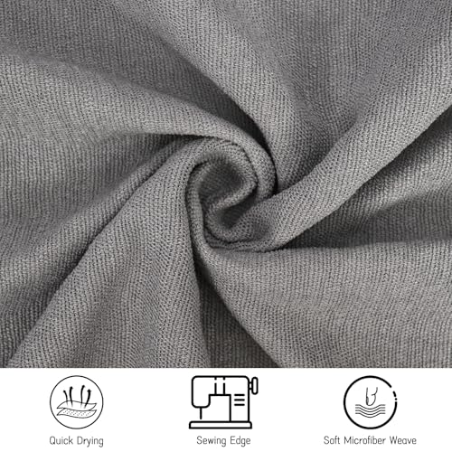 3 Pack Hot Yoga Towels, Dark Grey, 24 x 72 Inches - color: Dark Grey