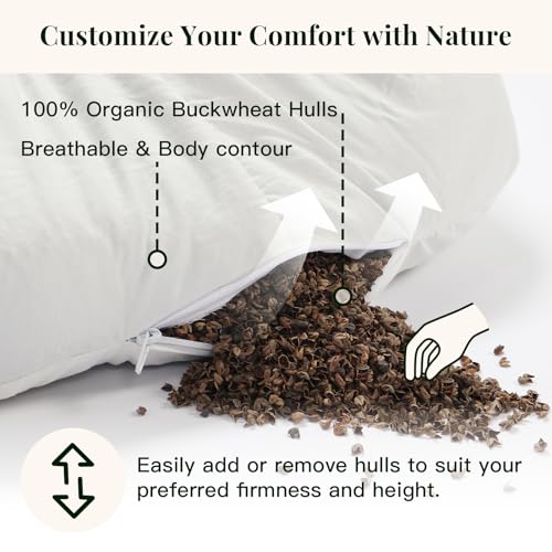 Syrinx Meditation Cushion Set – Zafu Yoga Floor Pillow with Knee Support Pads, Buckwheat Hull Filling, Carry Bag & Zabuton-Style Base