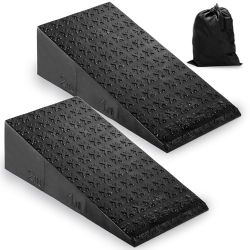 Yarlung 2 Pack Squat Wedge Block, Non-Slip Slant Board for Heel Elevated Squat, Calf Stretch, Home Gym, Enhance Mobility and Strength Performance