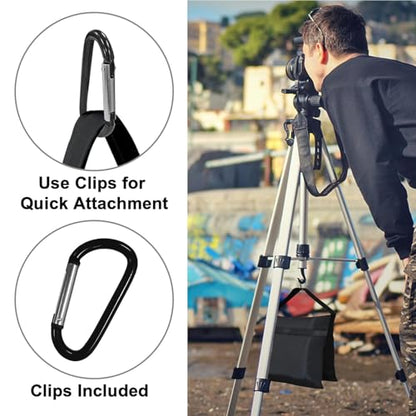 Eurmax USA 4-Pack Sandbag Weights,Photography SandBags for Light Stands and Video Equipments,Heavy Duty Saddlebags for Backdrop Stand,Tripod,Canopy,Umbrella Base,Fishing Chair and Picnic Table - color: Black, style: Saddle Sand