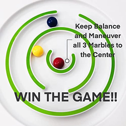 Balance Board Kids - Wobble Board, Rocker Boards, Maze Design with 3 Balls - Stable 4 Way Rocker Base, Fun Game Toys Suitable for Kids