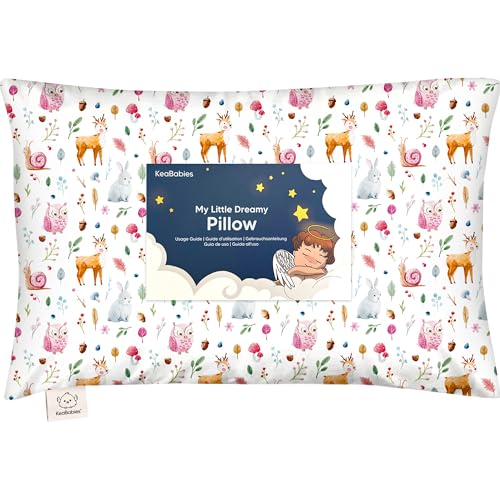 Toddler Pillow with Pillowcase, 13x18 My Little Dreamy Pillow (Forestland) - color: Forestland