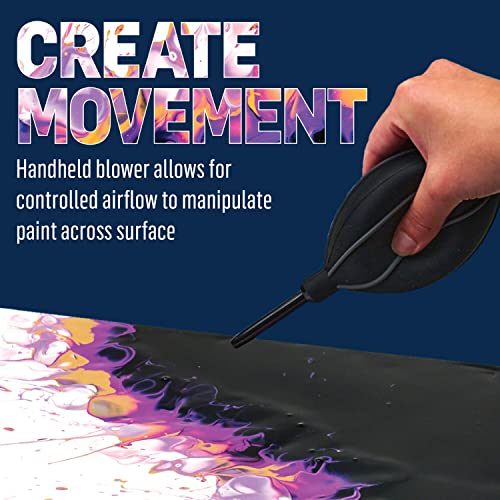 FolkArt Drizzle Blower and Splatter Set, Durable Tools Perfect for DIY Paint Pouring Arts and Crafts Projects, 50821 - style: Blower and Splatter Set
