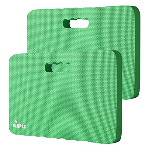 Dimple 2 Set Kneeling Pad, High Density Thick Foam Comfort Kneeling Mats | for Gardening, Yoga Exercise, Garden Cushions, Knee Pads, Green - color: Green, size: 2 Pack